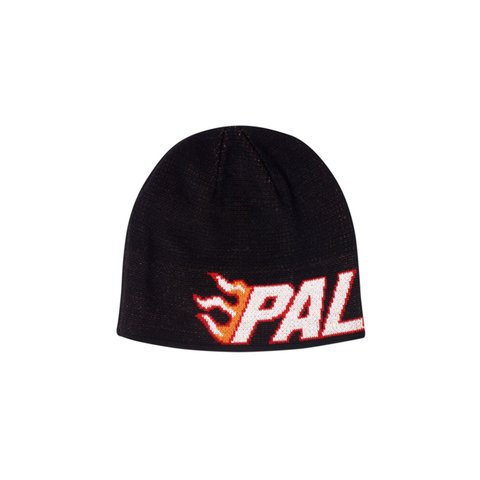 Palace FLAME-GRILL BEANIE BLACK - Colorway