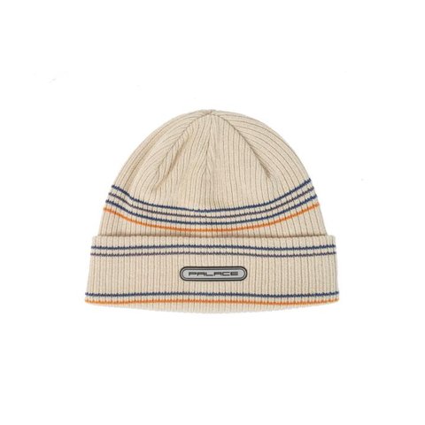 Palace RAZOR STRIPE BEANIE STONE