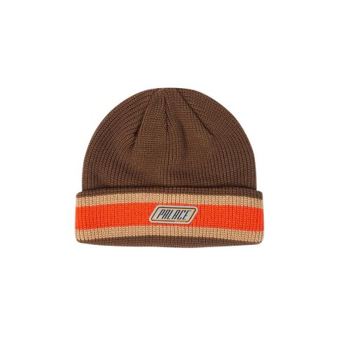 Palace STUFF KNIT BEANIE BROWN