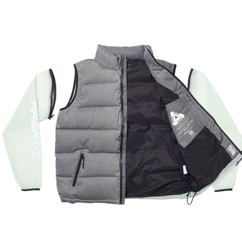 Palace REACTO PUFF ZIP OFF JACKET BLACK - Colorway
