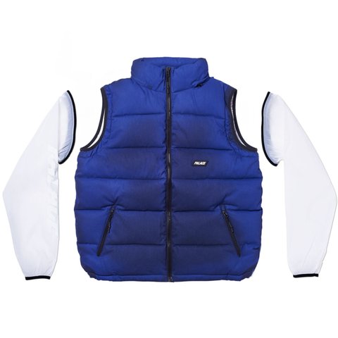 Palace REACTO PUFF ZIP OFF JACKET BLUE - Colorway