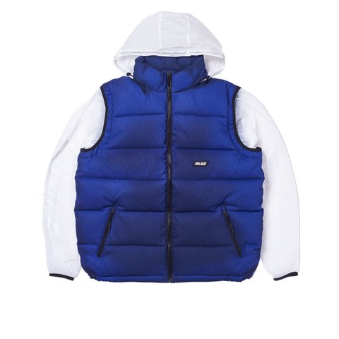 Palace REACTO PUFF ZIP OFF JACKET BLUE - Colorway