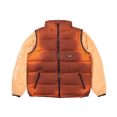 Palace REACTO PUFF ZIP OFF JACKET ORANGE - Colorway