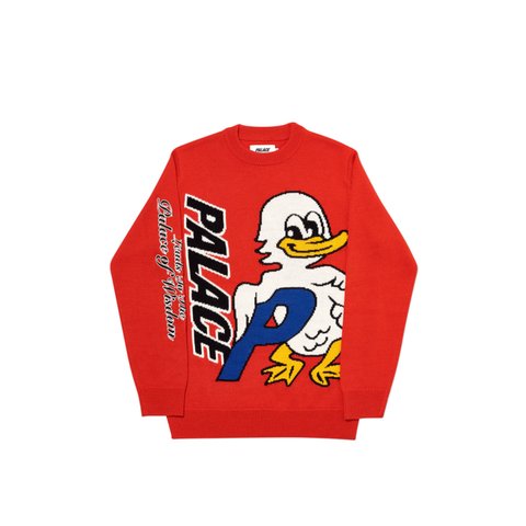 Palace DUCK OUT KNIT RED - Colorway