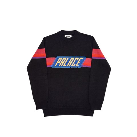 Palace STUFF KNIT BLACK - Colorway