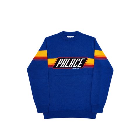Palace STUFF KNIT BLUE - Colorway