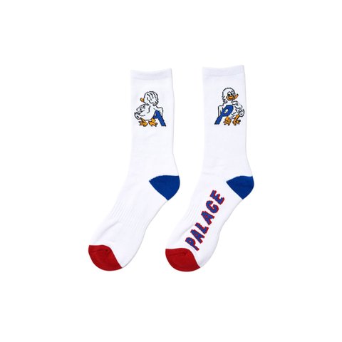 Palace DUCK OUT SOCK WHITE - Colorway