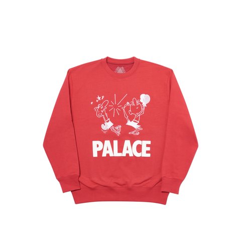 Palace KO CREW DARK RED - Colorway