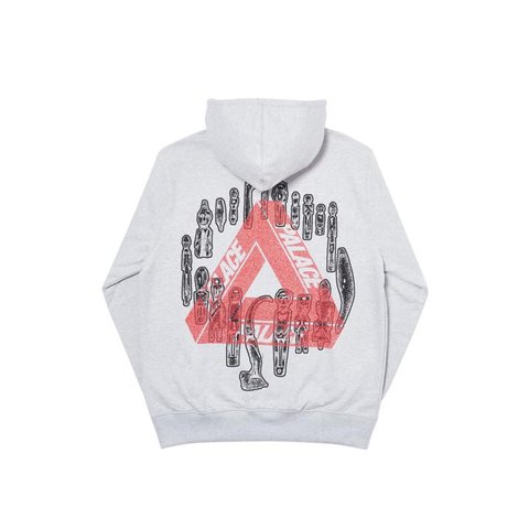 Palace JHEEZE HOOD GREY MARL