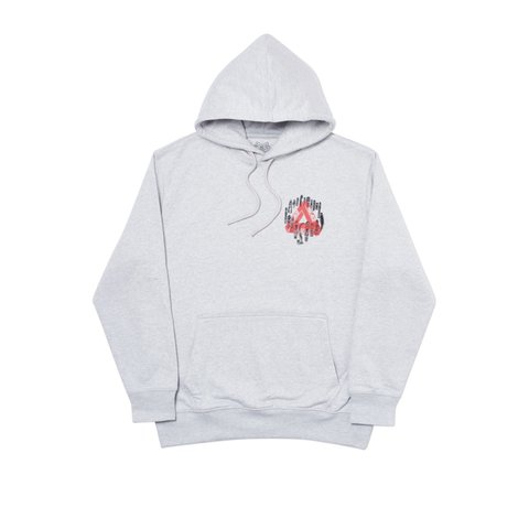 Palace JHEEZE HOOD GREY MARL - Colorway