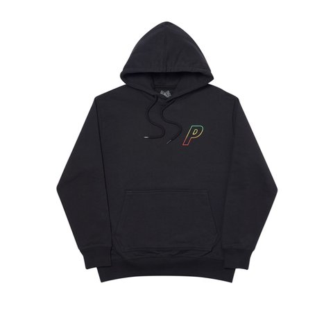 Palace LINEAR TRIPLE FADE HOOD BLACK - Colorway