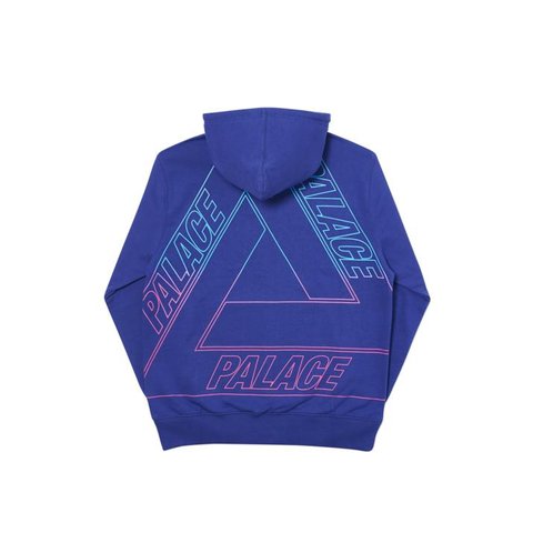 Palace LINEAR TRIPLE FADE HOOD PURPLE