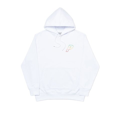 Palace LINEAR TRIPLE FADE HOOD WHITE - Colorway