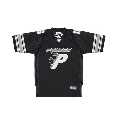 Palace FLAMING P AMERICAN FOOTBALL JERSEY BLACK - Colorway