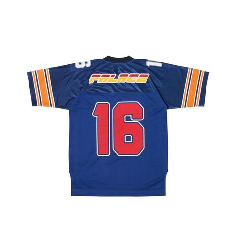 Palace FLAMING P AMERICAN FOOTBALL JERSEY BLUE