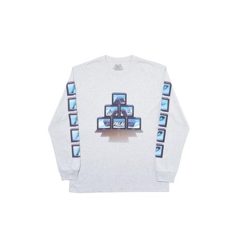 Palace PTV LONGSLEEVE GREY MARL