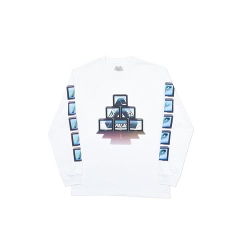 Palace PTV LONGSLEEVE WHITE