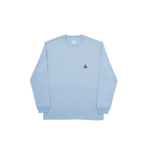 Palace SOFAR POCKET LONGSLEEVE MID BLUE