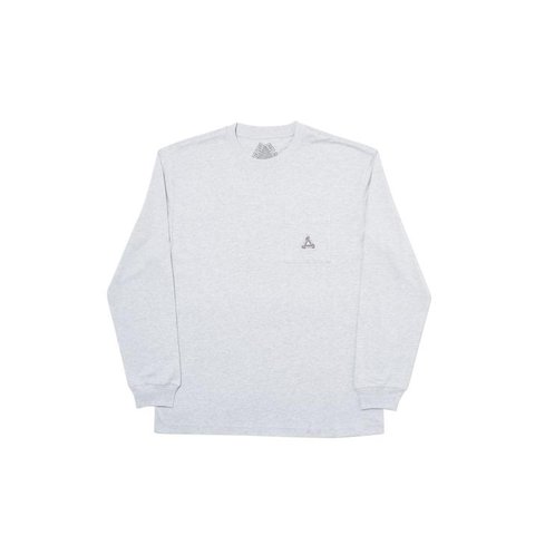 Palace SOFAR POCKET LONGSLEEVE GREY MARL