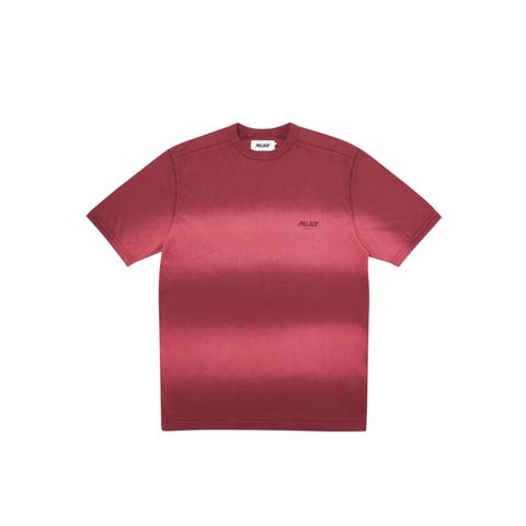 Palace FADER DIP DYE T-SHIRT RED - Colorway