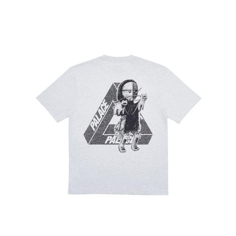 Palace U FIGURE T-SHIRT GREY MARL