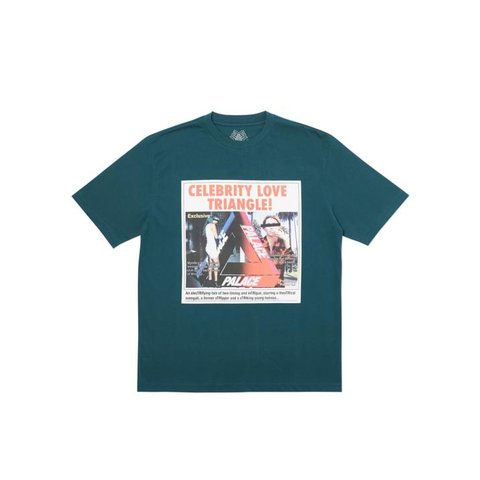 Palace LOVE TRIANGLE T-SHIRT DARK GREEN