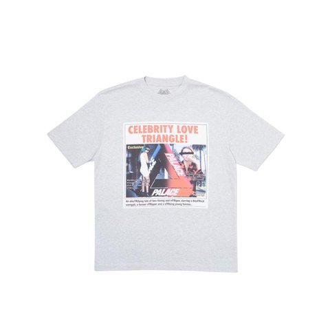 Palace LOVE TRIANGLE T-SHIRT GREY MARL