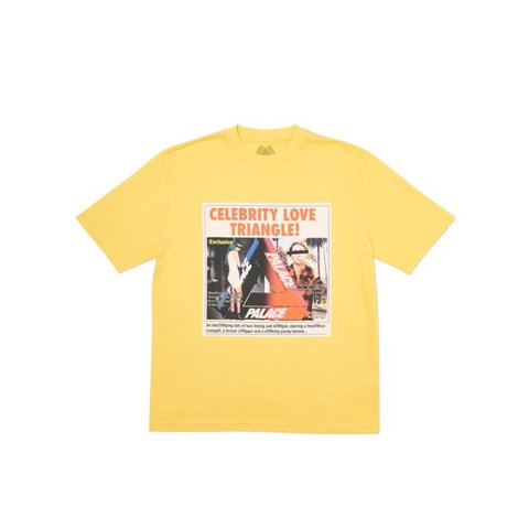 Palace LOVE TRIANGLE T-SHIRT YELLOW
