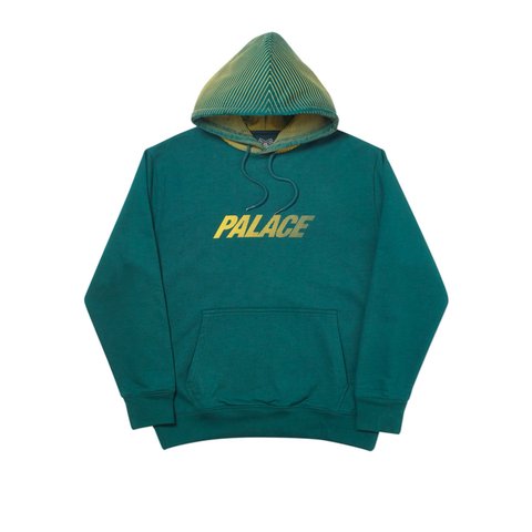 Palace LASER LINES HOOD DARK GREEN - Colorway