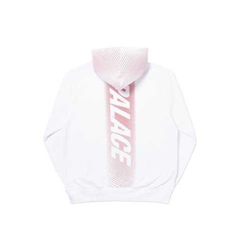 Palace LASER LINES HOOD WHITE
