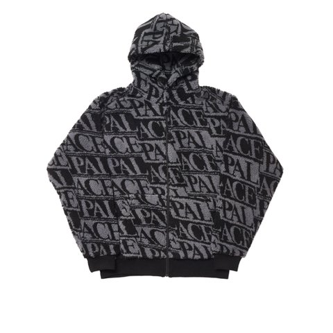Palace J-ARD FLEECE JACKET BLACK / GREY - Colorway