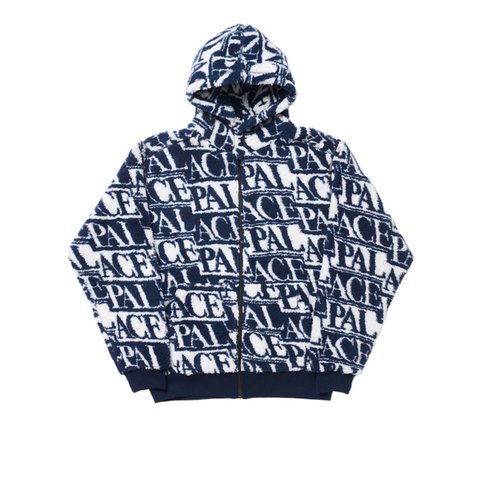 Palace J-ARD FLEECE JACKET NAVY / WHITE - Colorway