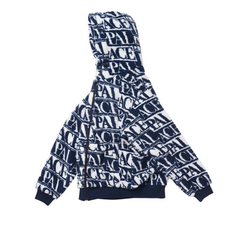 Palace J-ARD FLEECE JACKET NAVY / WHITE - Colorway
