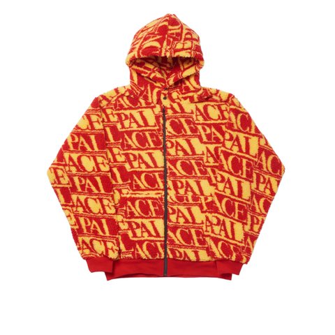 Palace J-ARD FLEECE JACKET RED / YELLOW - Colorway