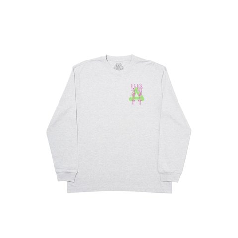 Palace PAIR OF HIPPYS LONGSLEEVE GREY MARL - Colorway