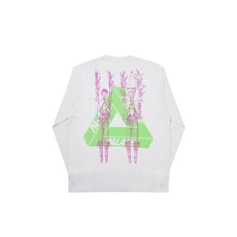 Palace PAIR OF HIPPYS LONGSLEEVE GREY MARL