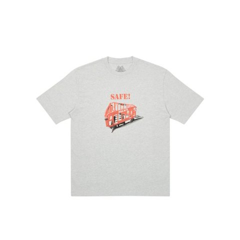 Palace SAFETY T-SHIRT GREY MARL