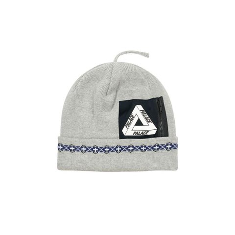 Palace POCKET BEANIE GREY MARL