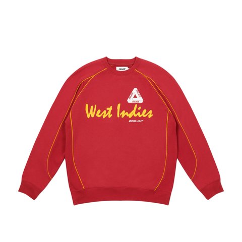 Palace BOWL OUT CREW BURGUNDY - Colorway
