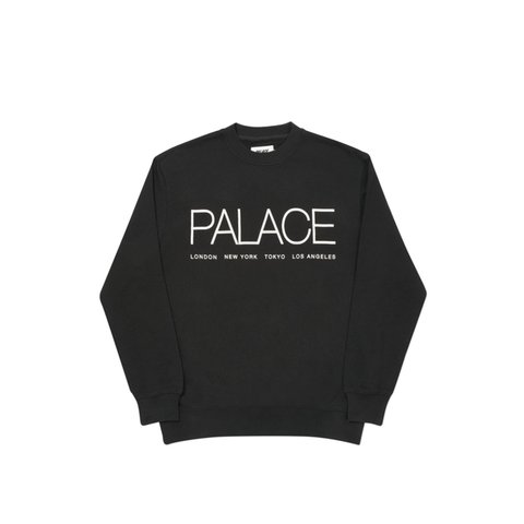 Palace GLOBALLER CREW BLACK - Colorway