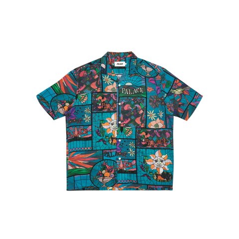 Palace MUCHAS GLASSIAS SHIRT BLUE - Colorway