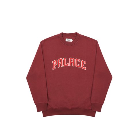 Palace ALAS CREW BURGUNDY - Colorway
