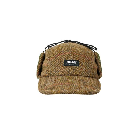 Palace HARRIS TWEED EARFLAP 4-PANEL BROWN - Colorway