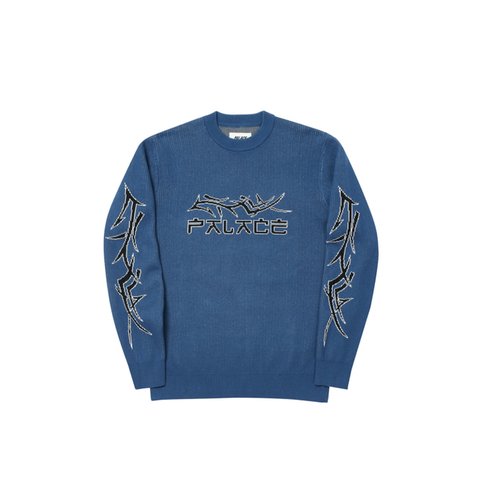 Palace TRI-PAL KNIT BLUE - Colorway