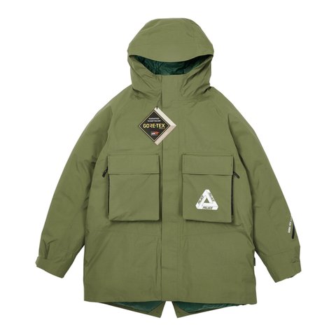 Palace OPTICAL 2-IN-1 GORE-TEX PARKA OLIVE / OPTICAL GREEN - Colorway