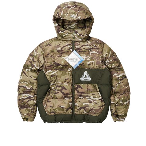 Palace PALACE GORE-TEX INFINIUM PUFFA GREEN CAMO - Colorway