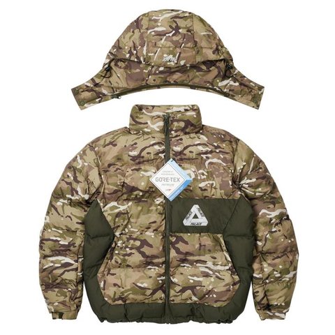 Palace PALACE GORE-TEX INFINIUM PUFFA GREEN CAMO