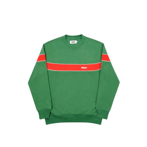 Palace SINGLE CREW GREEN - Colorway