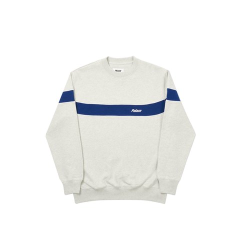 Palace SINGLE CREW GREY MARL - Colorway