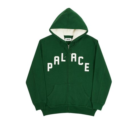 Palace ALAS ZIP HOOD GREEN - Colorway